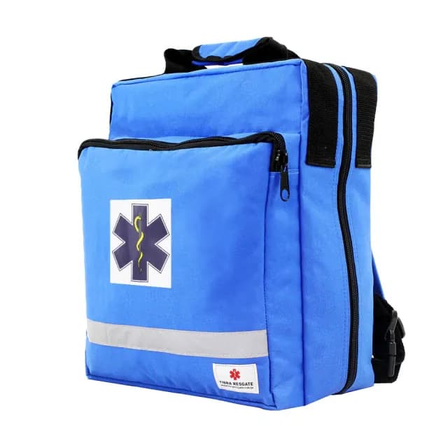 Bolsa Mochila 729 Cruz da Vida Azul Fibra Resgate