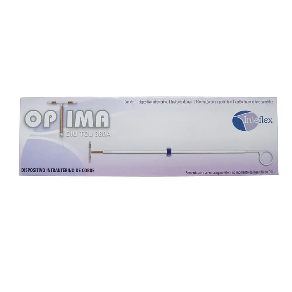 DIU INTRAUTERINO DE COBRE TCU 380A OPTIMA DA INJEFLEX