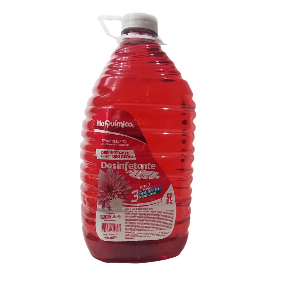 DESINFETANTE FLORAL PARA USO GERAL 5L ILLO