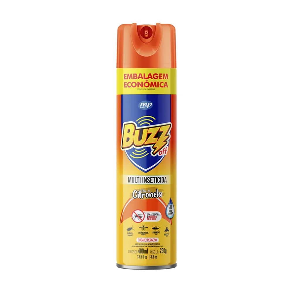 INSETICIDA BUZZ OFF COM ÓLEO DE CITRONELA 400ML MY PLACE