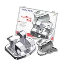 Kit Bráquete Metálico Advanced Roth 0,022 6x6 1 Caso + 4 Tubos - Orthometric