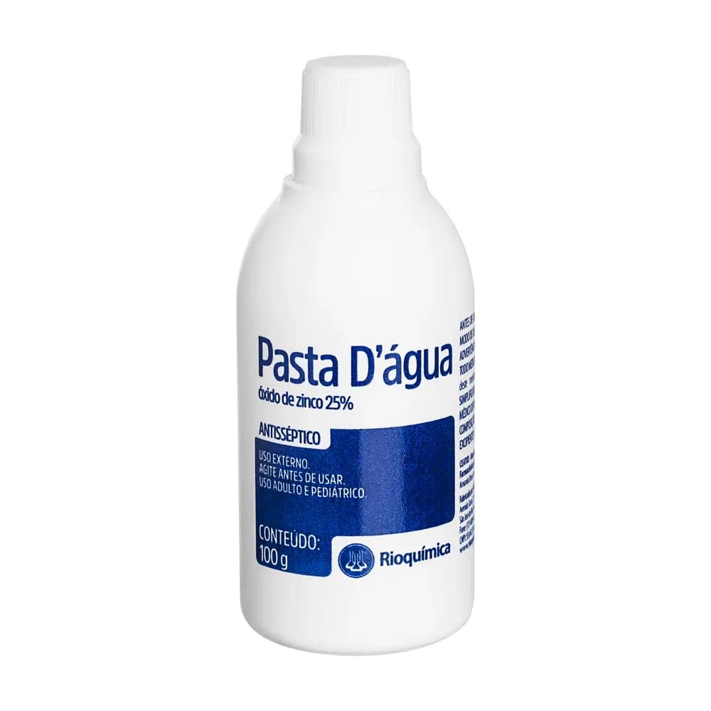 PASTA D'ÁGUA ANTISSÉPTICO CICATRIZANTE 100G RIOQUÍMICA