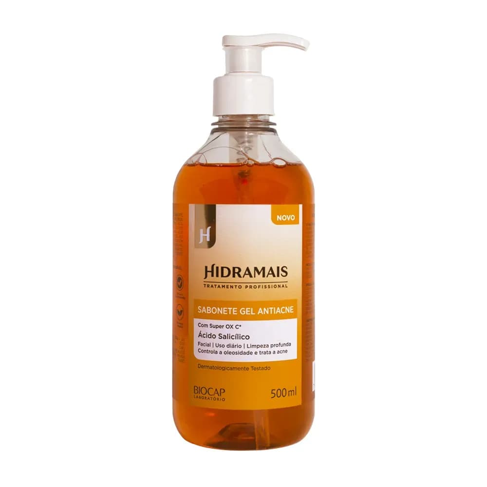 SABONETE LÍQUIDO LIMPEZA FACIAL ANTIACNE 500ML HIDRAMAIS