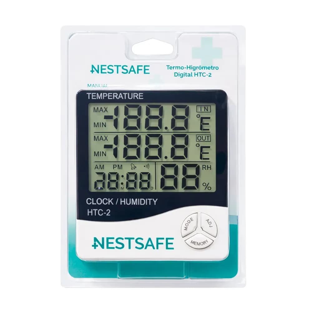 TERMO-HIGRÔMETRO DIGITAL LABORATORIAL NESTSAFE