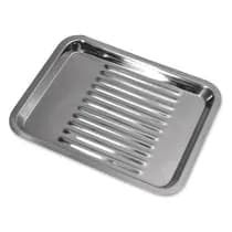 Bandeja para Esterilização Inox 22x17cm Lisa com 12 Divisórias G292 - Golgran