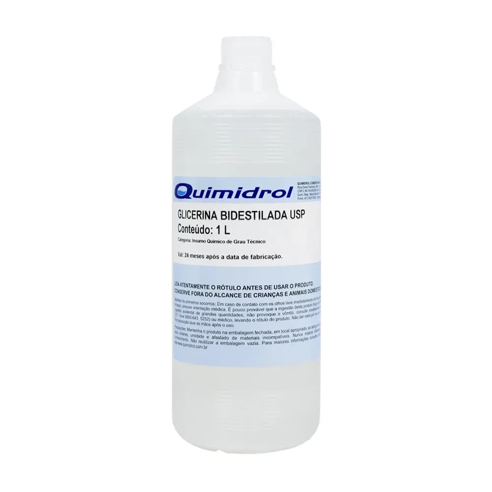 GLICERINA BIDESTILADA USP INCOLOR 1L QUIMIDROL