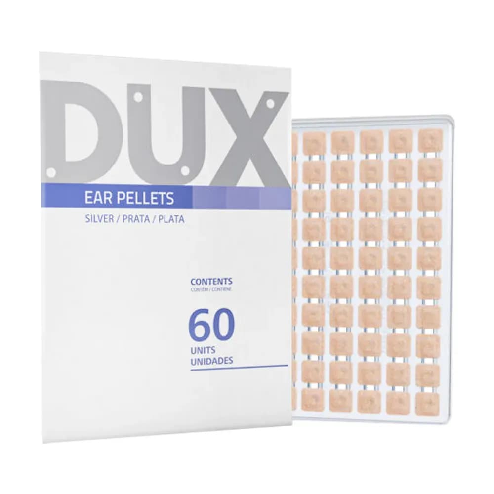 PONTO PRATA AURICULOTERAPIA MICROPORE QUADRADO 60UN DUX