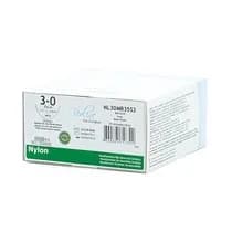 Fio Cirúrgico De Nylon Preto 3-0 Ag 1/2 Cil 3,5cm - Bioline Fios