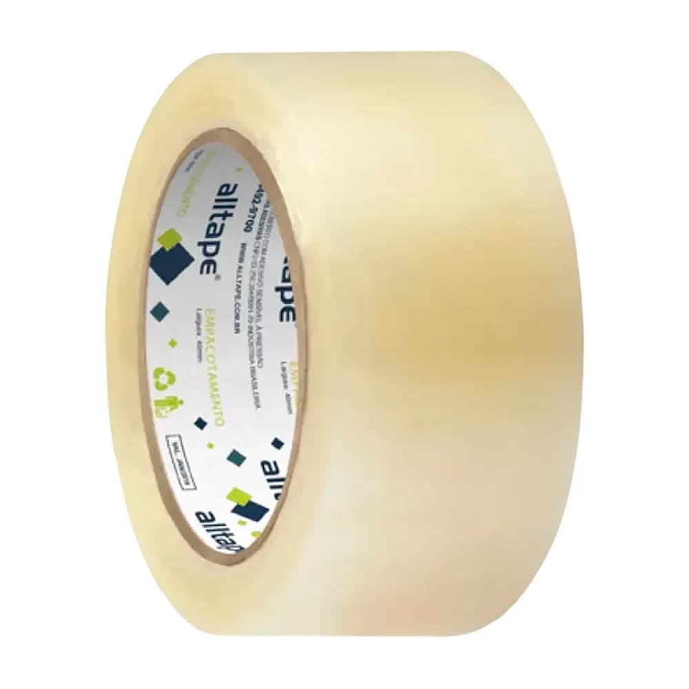 FITA ADESIVA LISA COR TRANSPARENTE 48MMX100M ALLTAPE