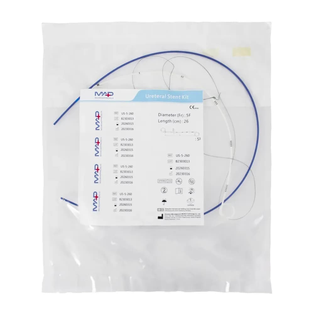 KIT CATETER URETERAL DUPLO J 5FR 26CM US-5-260 EICMEDICAL