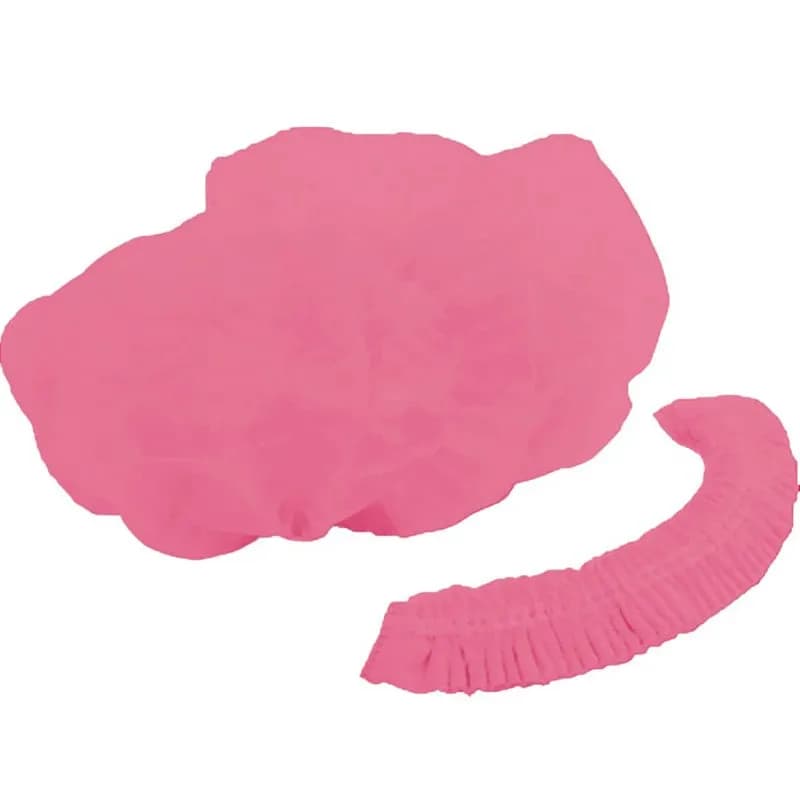 Touca Descartável Com Elástico Rosa 15g 50Un. - Spk Protection