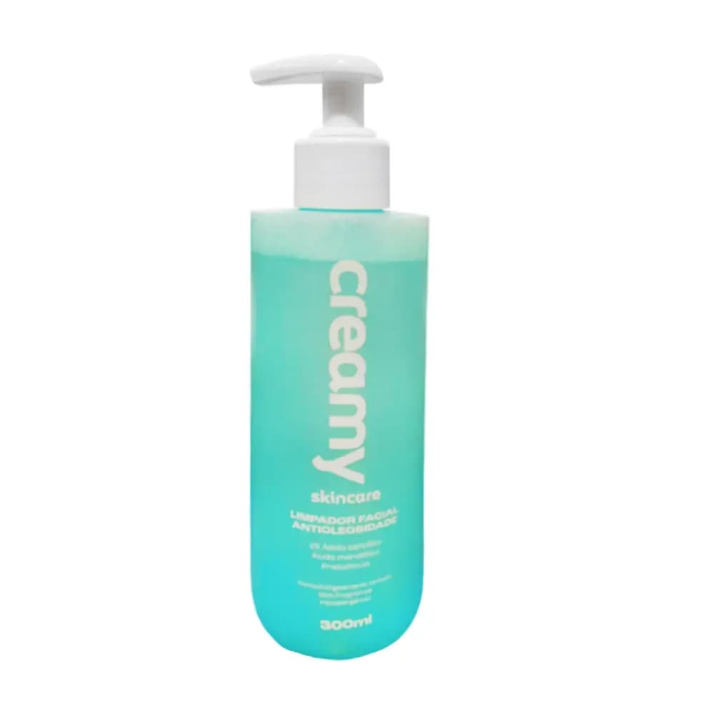 LIMPADOR FACIAL ANTIOLEOSIDADE 300ML CREAMY