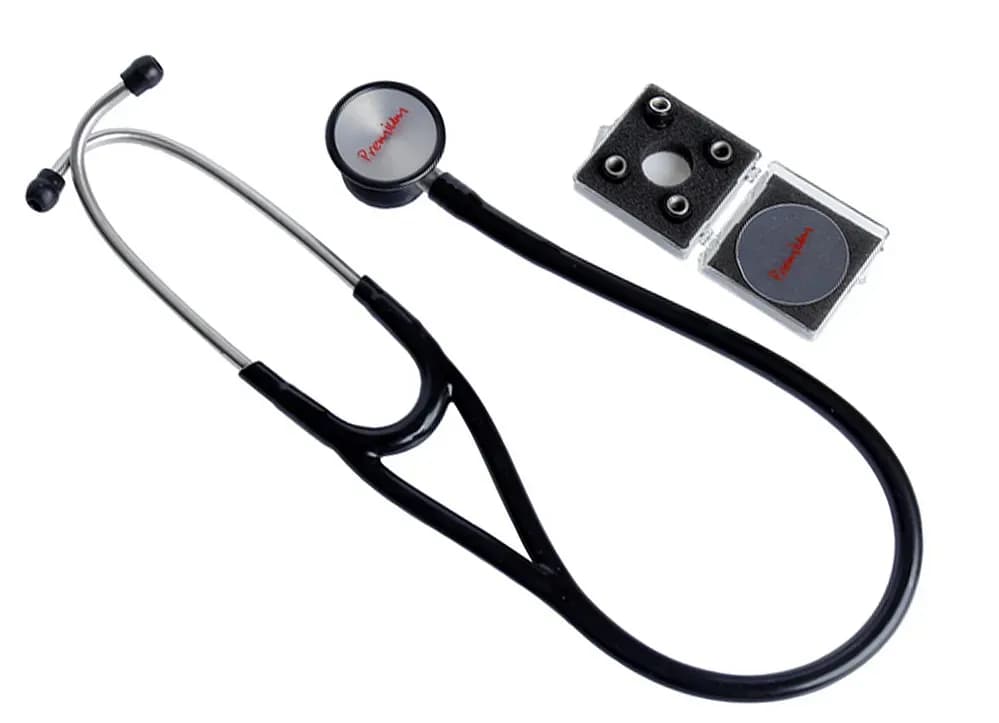 ESTETOSCÓPIO CARDIOLÓGICO PRETO PREMIUM