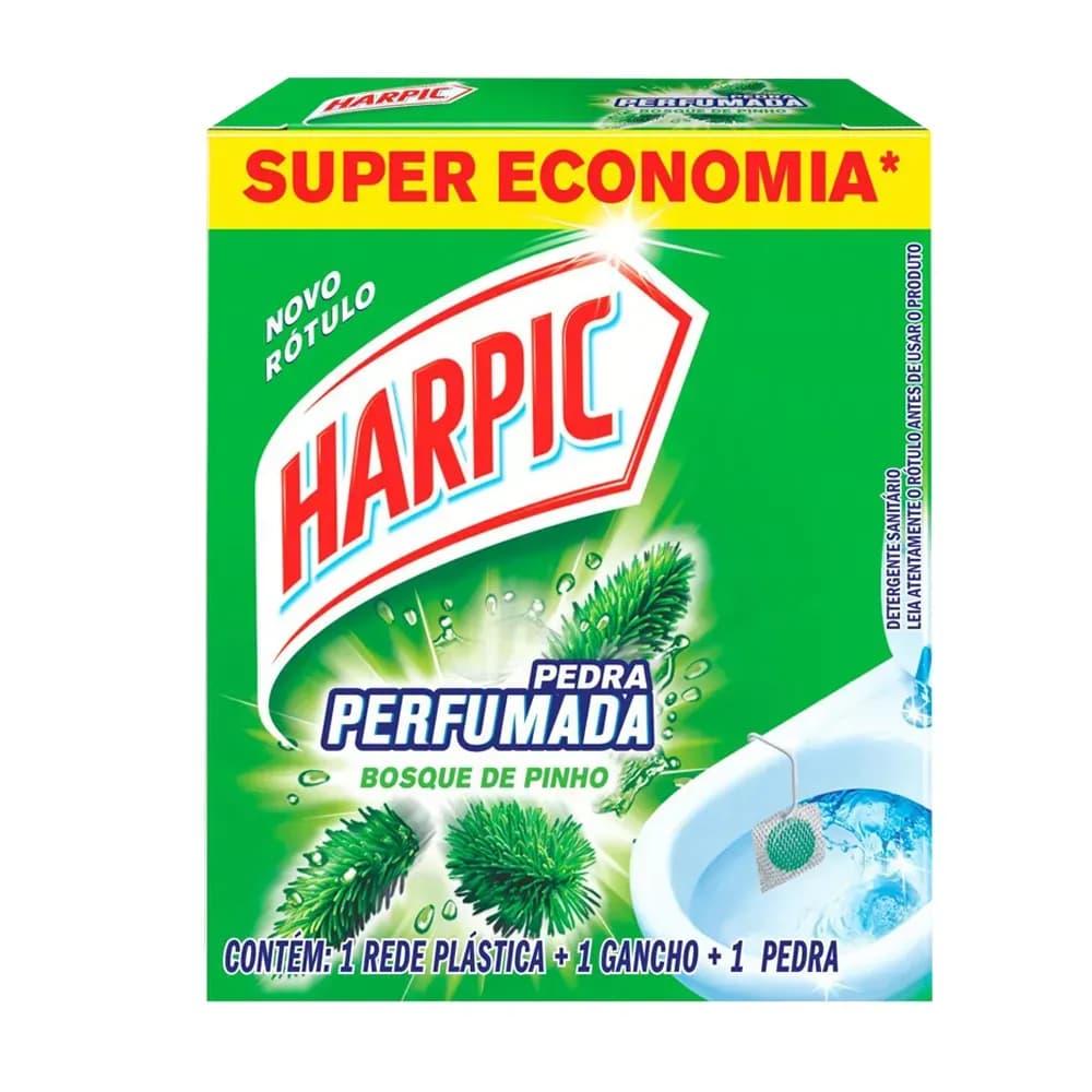 PEDRA PERFUMADA SANITÁRIA AROMA PINHO 25G HARPIC