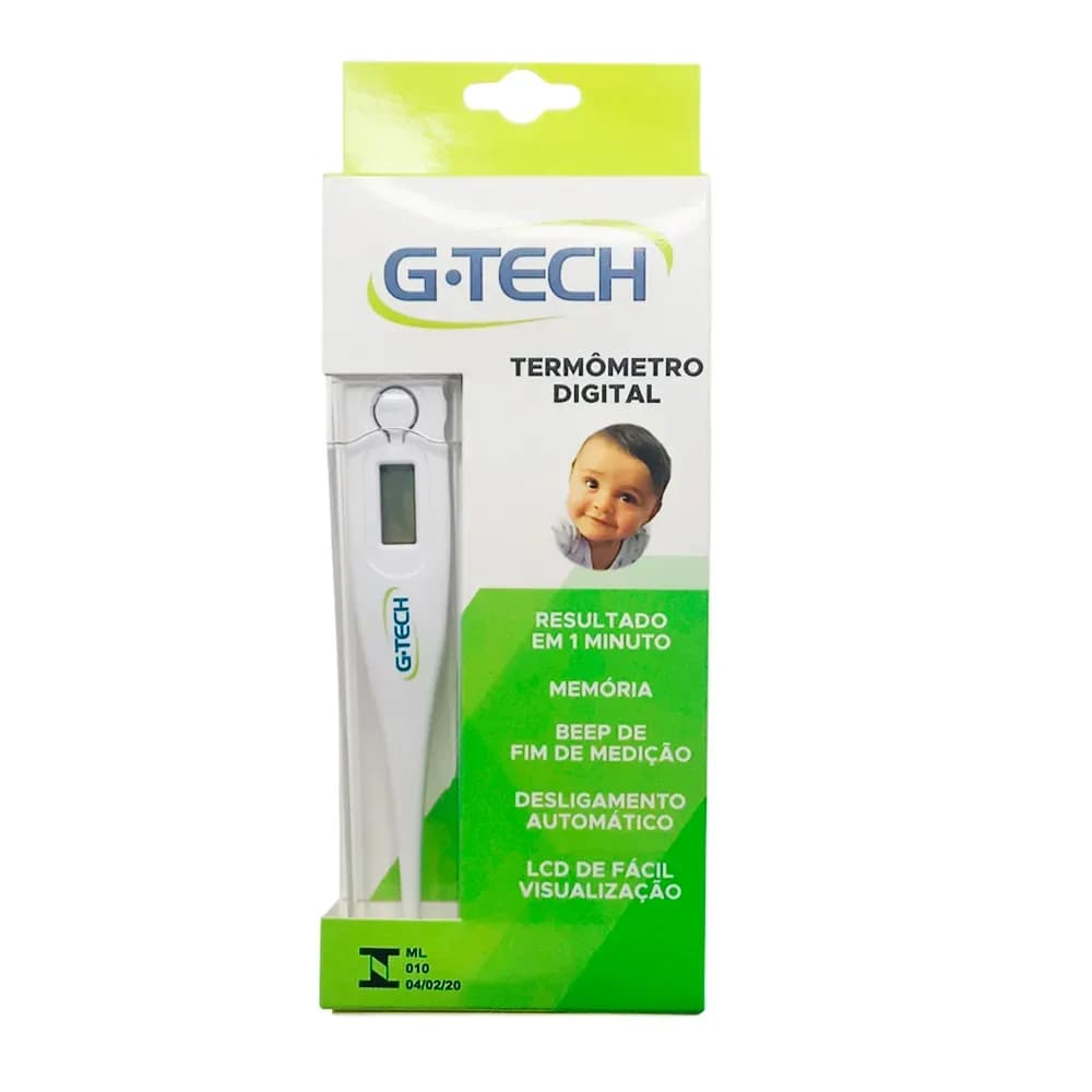 TERMÔMETRO CLÍNICO DIGITAL PORTÁTIL TH1027 G-TECH