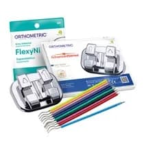 Kit Promocional Bráquete Metálico Advanced MBT 022 10 Casos + Arcos + Elásticos