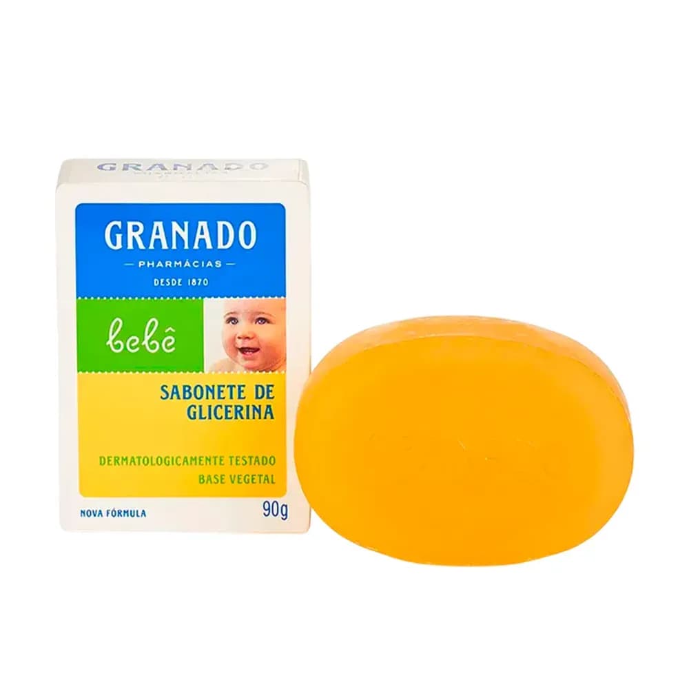 SABONETE EM BARRA DE GLICERINA BEBÊ TRADICIONAL 90G GRANADO