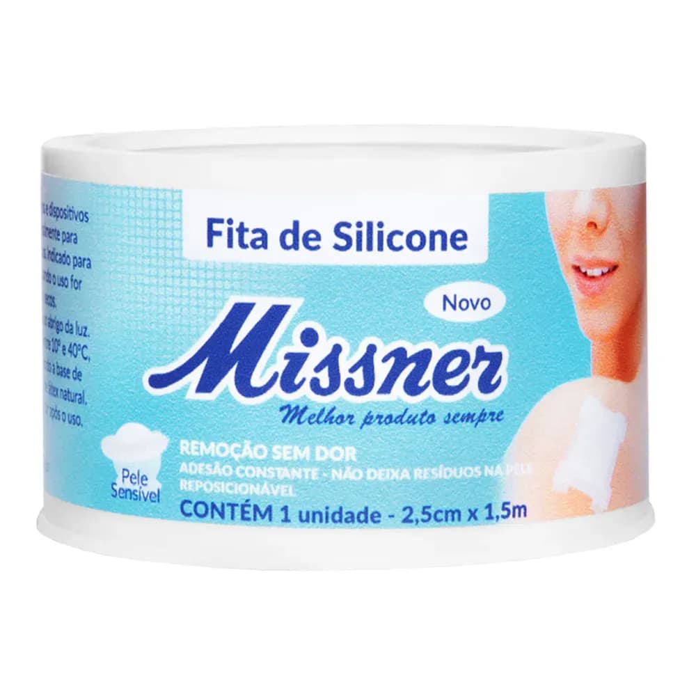 FITA DE SILICONE CICATRIZES SEM LÁTEX 2,5CMX1,5M MISSNER