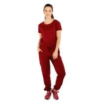 Pijama Scrub Feminino Students Bordô - FunWork
