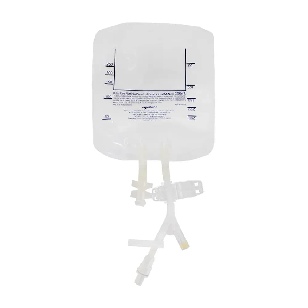 BOLSA PARA NUTRIÇÃO PARENTERAL GRAVITACIONAL M-NUTRI 300ML MH MEDICONE