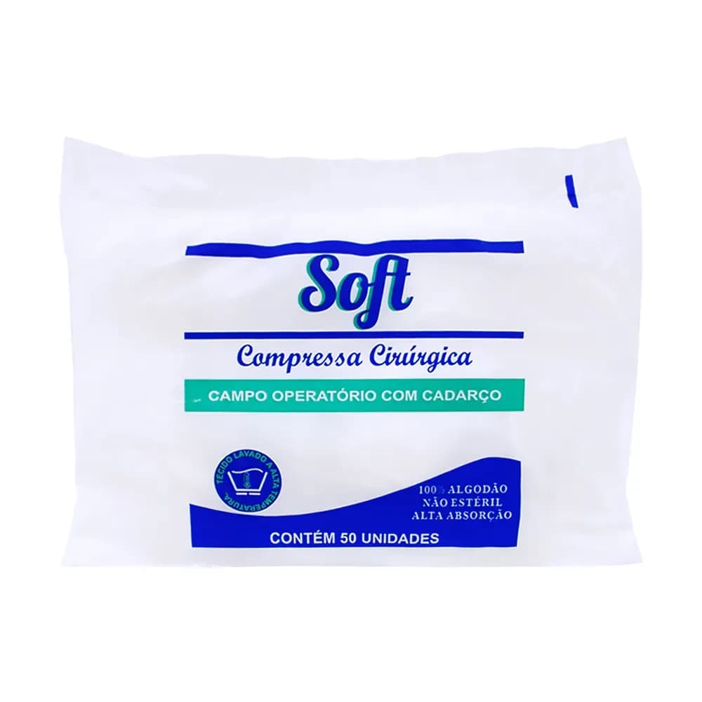 COMPRESSA CAMPO OPERATÓRIO SOFT 45X50CM RADIOPACO N-EST C/50UN ERIMAX