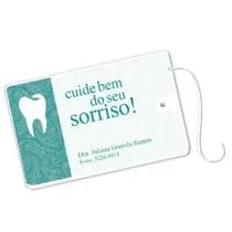 Cartão Fio Dental Arabescos Dental Verde
