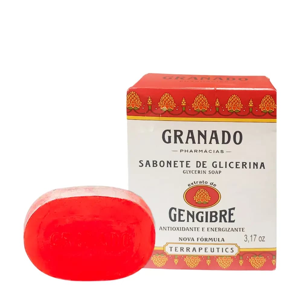 SABONETE EM BARRA GLICERINA GENGIBRE 90G GRANADO