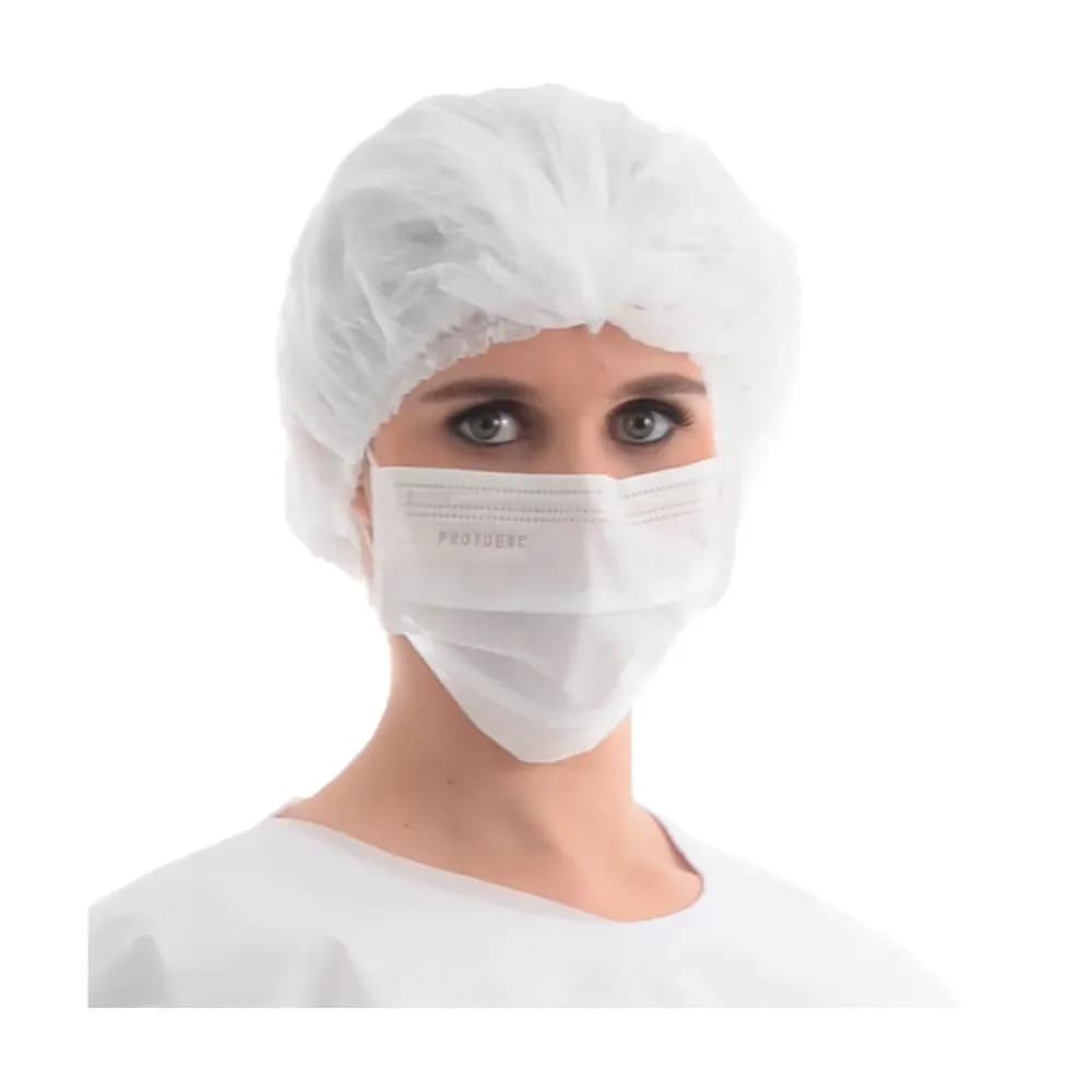 TOUCA SANFONADA TNT COR BRANCO C/100UN PROTCLEAN