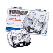 Kit Bráquete Metálico Advanced Séries MBT 0,022' 100 Casos - Orthometric