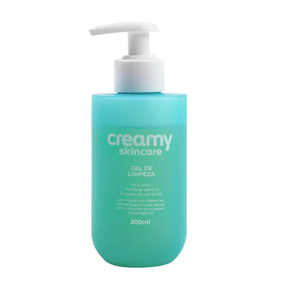 GEL DE LIMPEZA FACIAL ANTIOLEOSIDADE PELE SENSÍVEL 200ML CREAMY