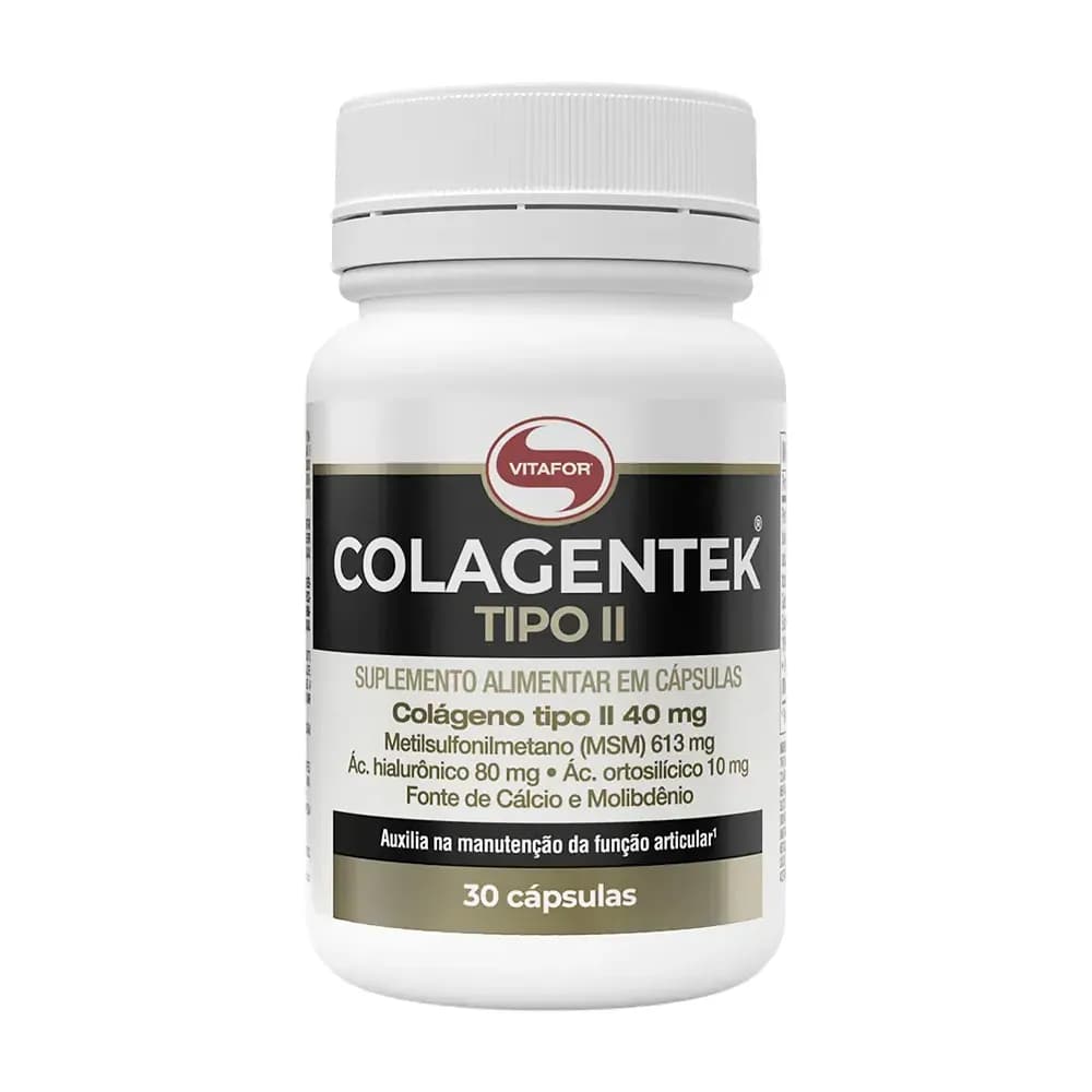 SUPLEMENTO ALIMENTAR COLÁGENO TIPO II 30CPS COLAGENTEK VITAFOR