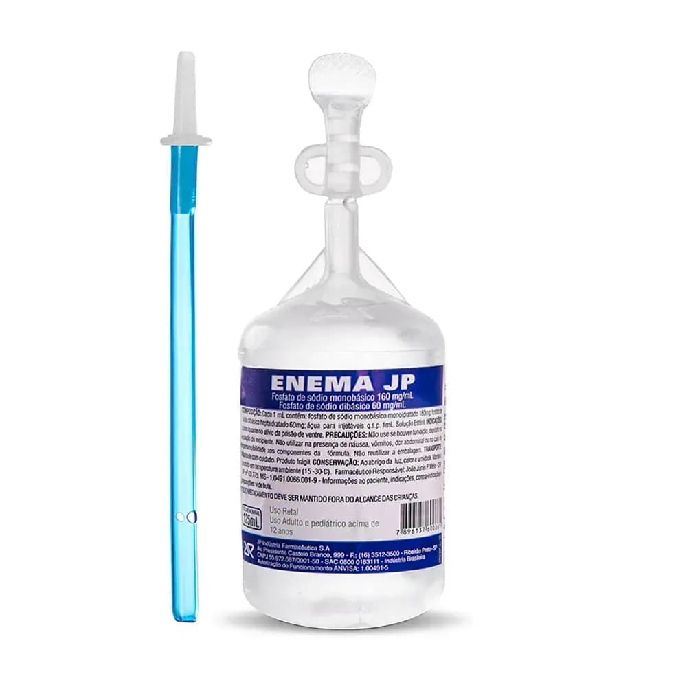 SOLUÇÃO LAXANTE PARA PRISÃO DE VENTRE 125ML ENEMA JP