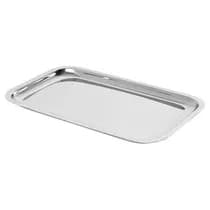 Bandeja em Inox Retangular Econox Autoclavável 22x17x1,5cm