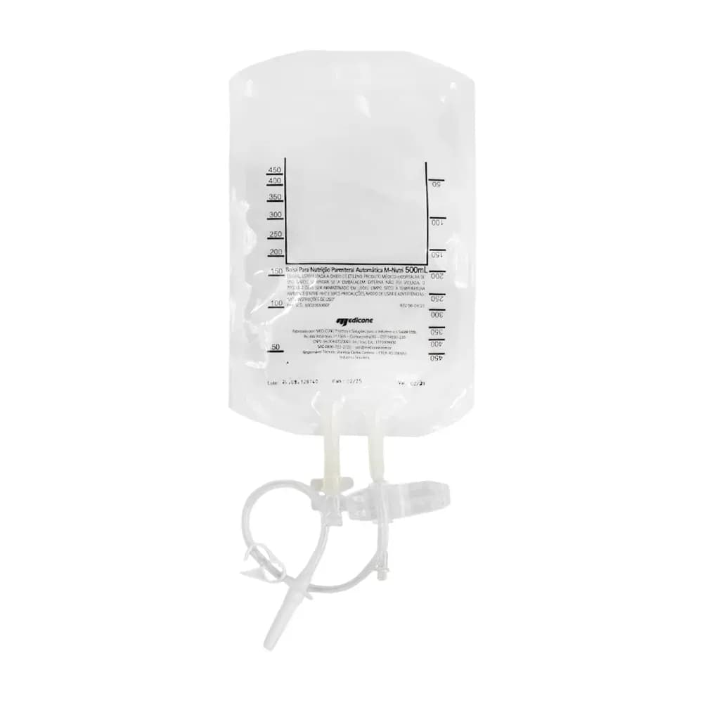 BOLSA PARA NUTRIÇÃO PARENTERAL AUTOMÁTICA M-NUTRI 500ML MEDICONE