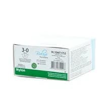 Fio Cirúrgico Nylon Preto 3-0 Ag 1/2 Cor 1,7cm