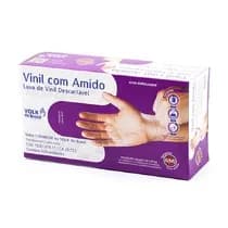 Luva de Vinil Com Pó