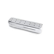 Estojo Inox Perfurado 18x4x3cm