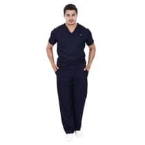 Pijama Cirúrgico Masculino Azul Marinho Plus Size - Dana Jalecos Exclusivos