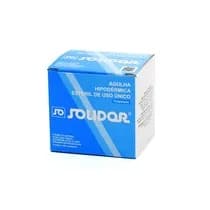 Agulha Descartável Hipodérmica 25x0,70mm 22G 1 - 100unid. - Solidor