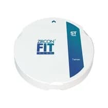Disco de Zircônia Fit Plus White ST para Sistema ZZ de CAD/CAM D95 x H18mm Branco