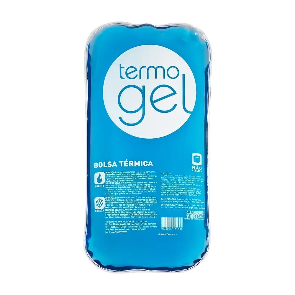 BOLSA TÉRMICA PARA ALÍVIOS DE DORES EM GEL AZUL TERMOGEL