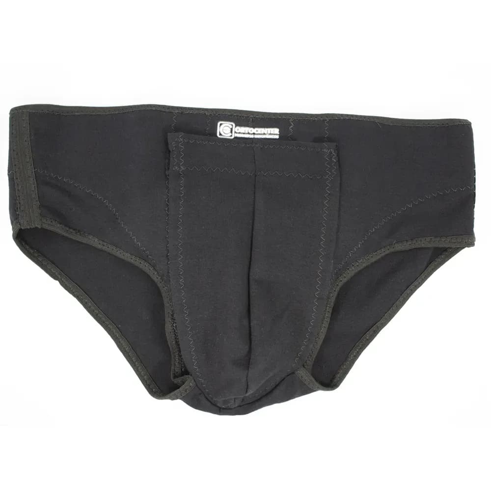 CUECA PARA HÉRNIA INGUINAL DUPLA M PRETA ORTOCENTER