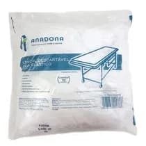Lençol Descartável com Elástico Branco Soft Tamanho Único - ANADONA