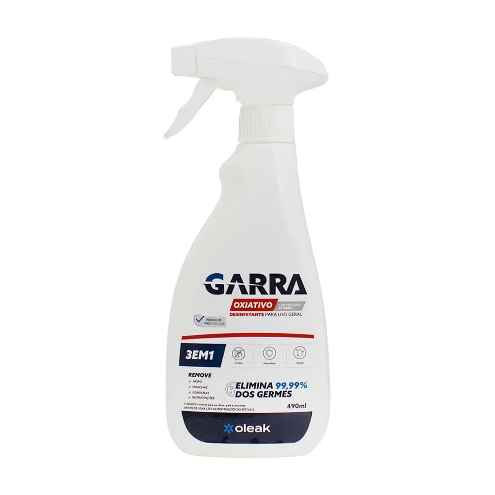 DESINFETANTE LIMPADOR MULTIUSO GARRA OXIATIVO 490ML OLEAK