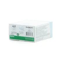 Fio Cirúrgico De Nylon Preto 4-0 Ag 1/2 Cil 2,6cm - Bioline Fios