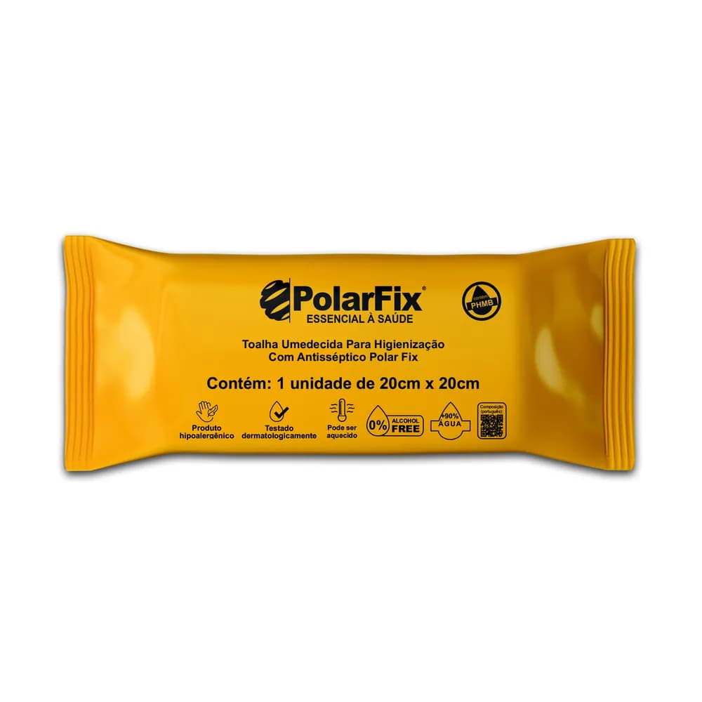 Toalha Umedecida Para Higienização com Antisséptico Polar Fix