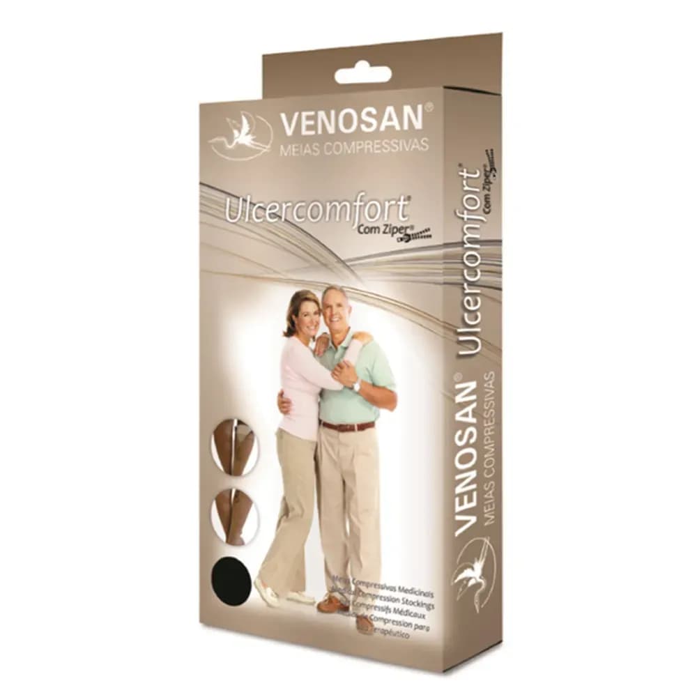 MEIA ULCERCONFORT 30-45 COM ZIPER VENOSAN TAMANHO G