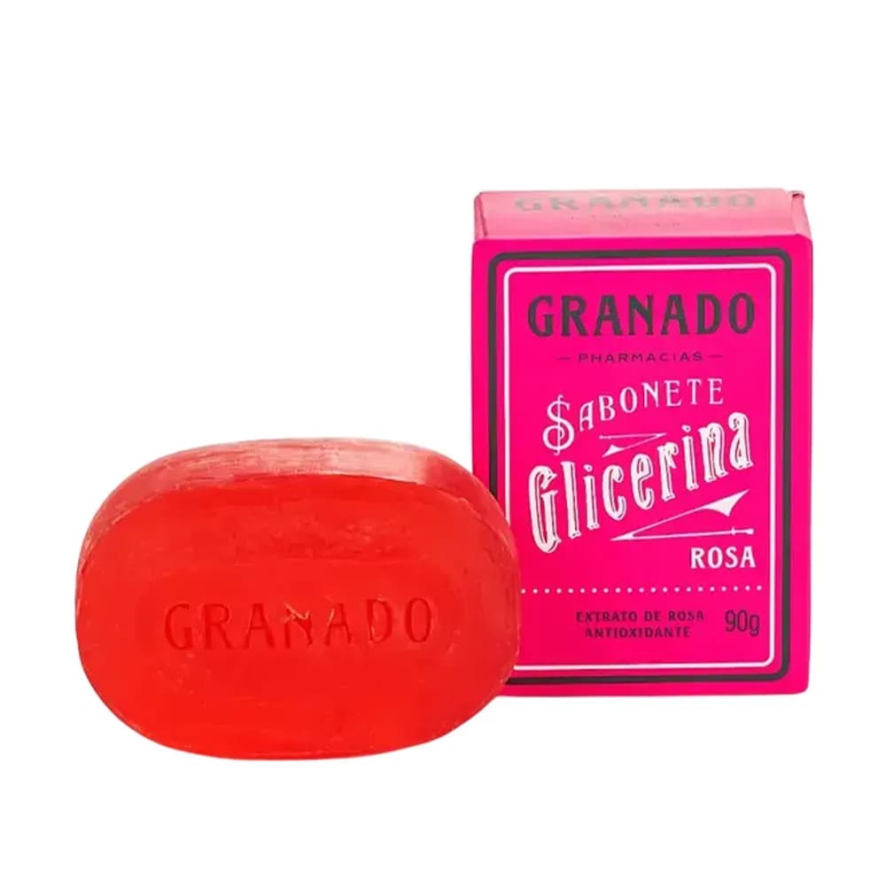 SABONETE EM BARRA GLICERINA ROSA 90G GRANADO