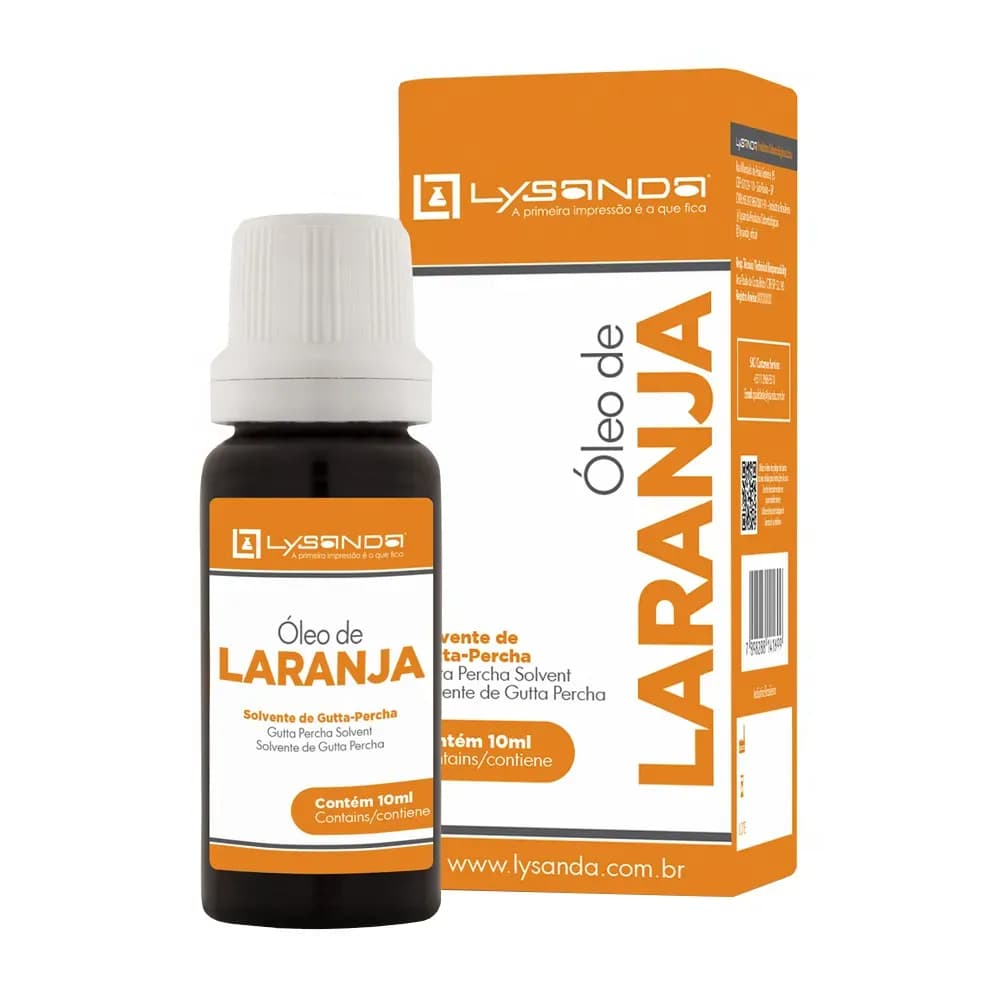 SOLVENTE DE GUTTA-PERCHA ÓLEO DE LARANJA 10ML LYSANDA