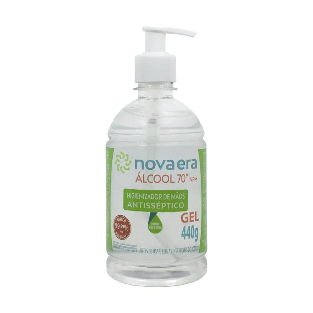 ÁLCOOL GEL 70° ANTISSÉPTICO HIGIENIZADOR 440G NOVAERA